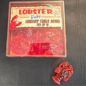 NIB Lobster Bake Table Gems Set of 16